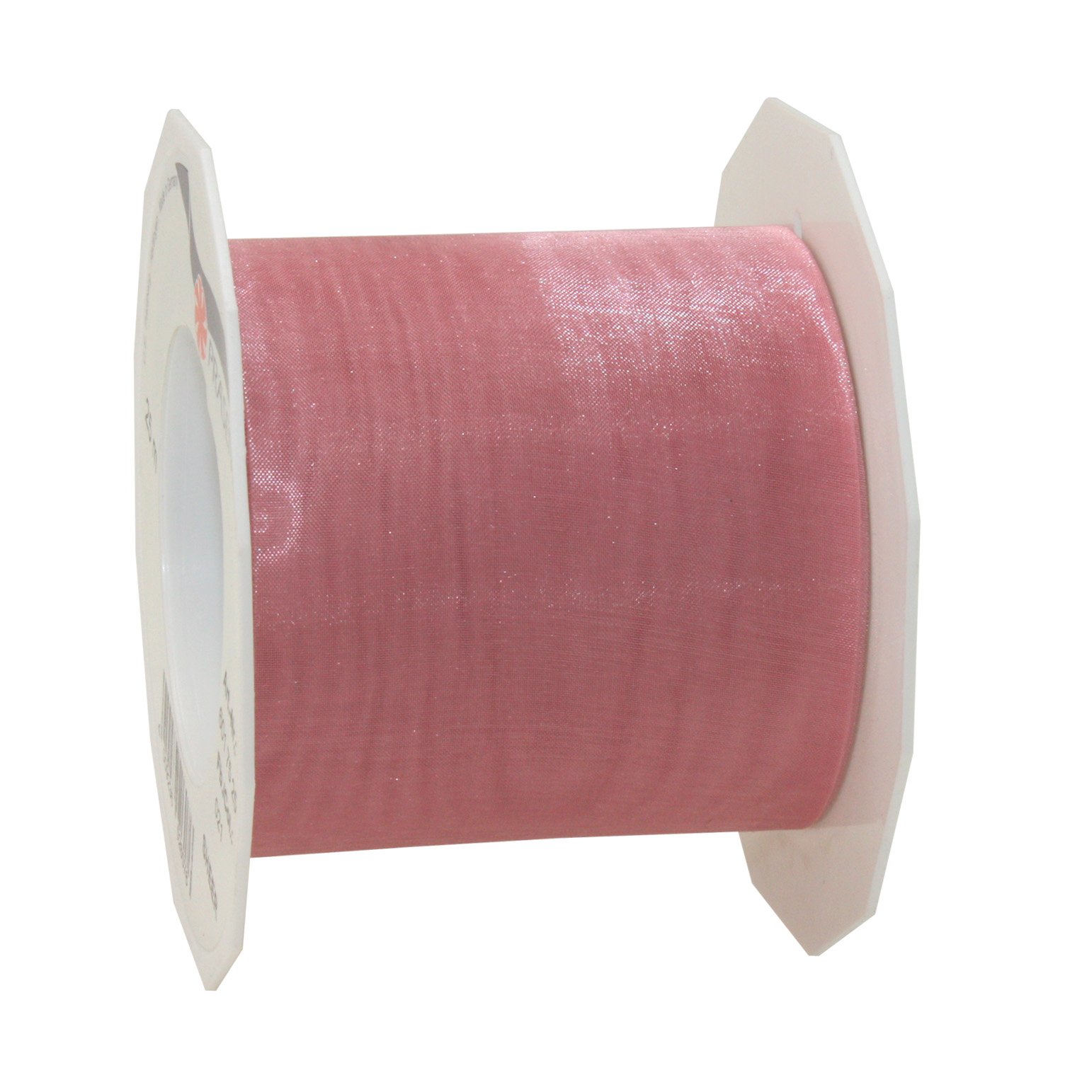 Präsent Light Pink C.e. Pattberg Sheer Organza Ribbon 27 Yards Gift Wrap Ribbon, 2.8 Inches Width, Accessories For Decoration & Handicrafts, Decoration Ribbon For Presents, For Every Occasion