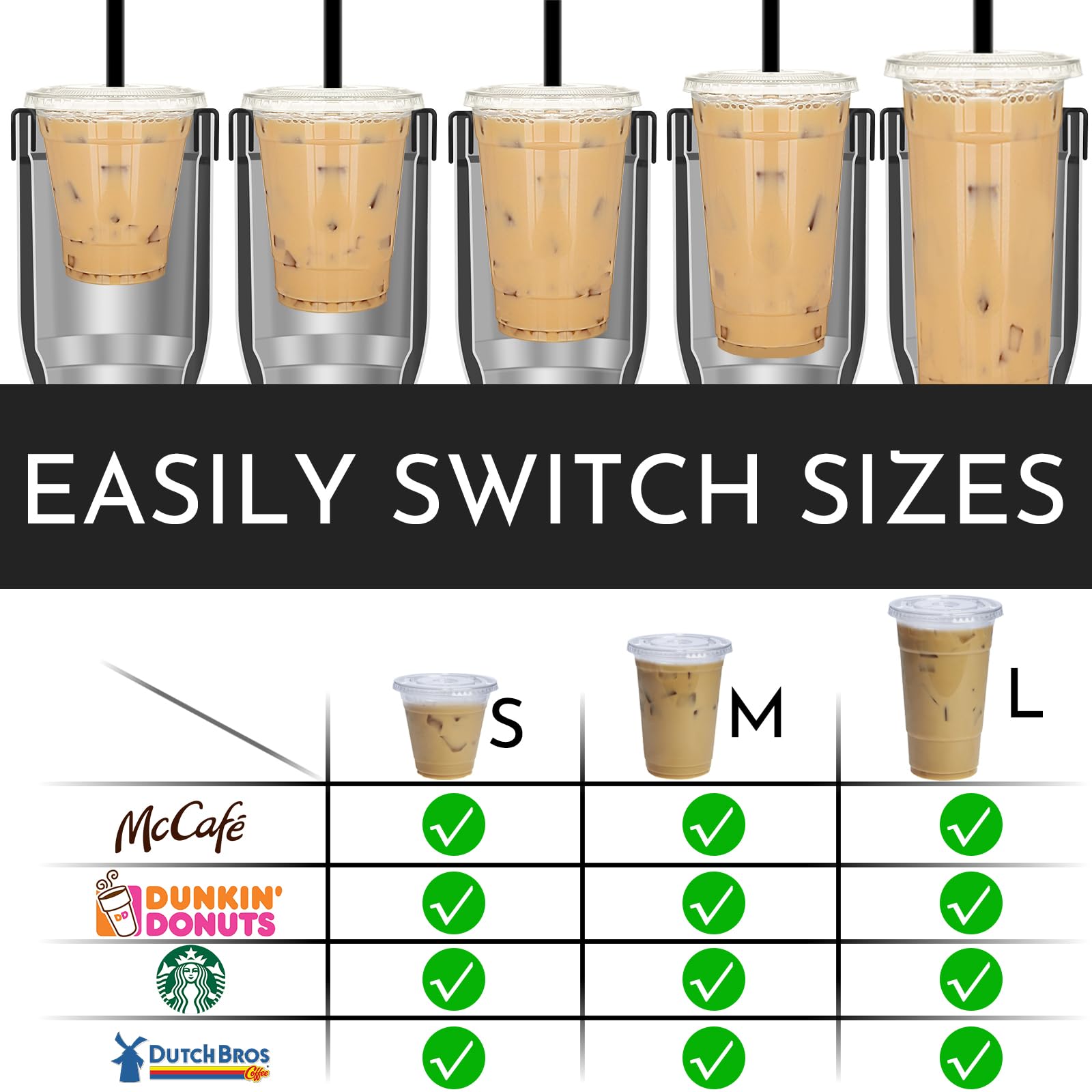 Snapklik.com : Universal Iced Coffee Sleeve - Niceyos Upgraded Double ...