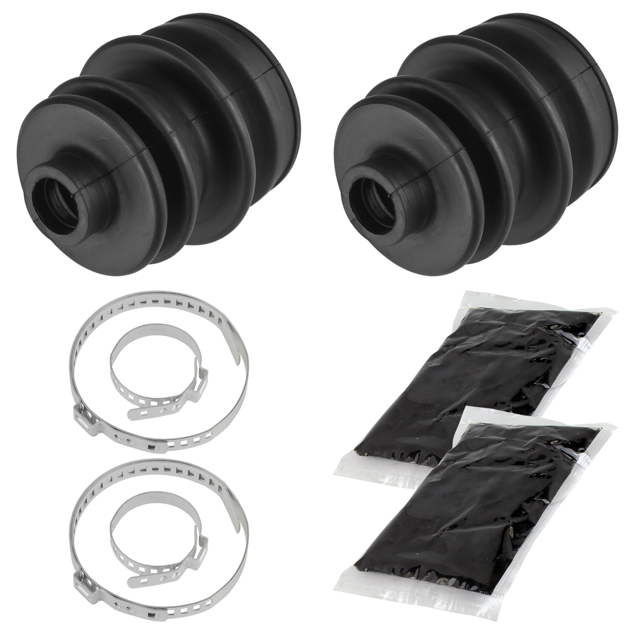 Caltric Rear Axle Inner Outer Cv Boot Kit Compatible with Arctic Cat 400 2X4 4X4 2002-2008
