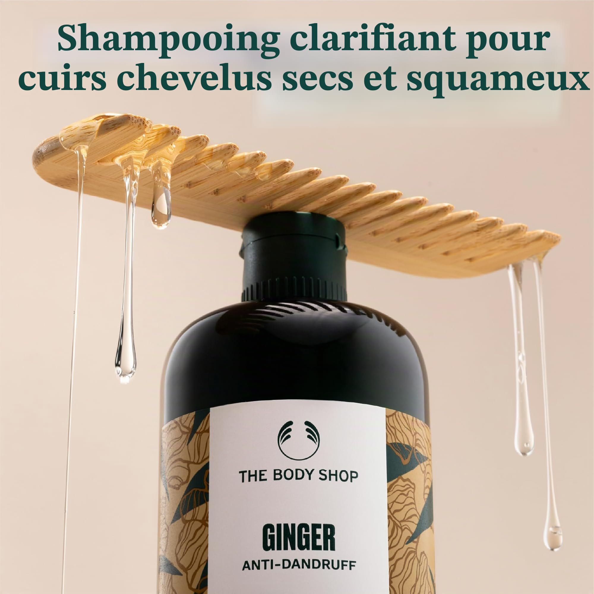The Body Shop Après-shampoing au gingembre pour cheveux fins et faibles, avec protéines de soie, réduit la friction lors du brossage, végétalien, 400 ml