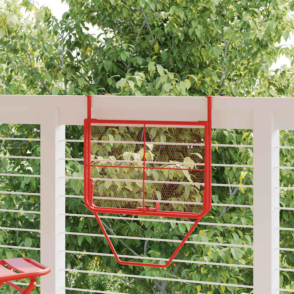 Tavolo pieghevole da balcone in acciaio, 60 x 40 cm, tavolino in metallo per terrazza, veranda o ringhiera, salvaspazio come scaffale per attrezzi da giardino o piante in vaso