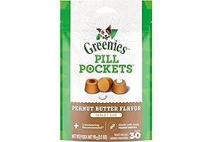 Greenies Pill Pockets for Dogs with Peanut Butter Flavor, 120 Count