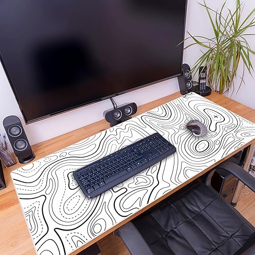 Miniatura 6 de Alfombrilla de mouse, alfombrilla de mouse topográfica, alfombrilla de mouse grande para juegos, alfombrilla de mouse grande, alfombrilla de mouse