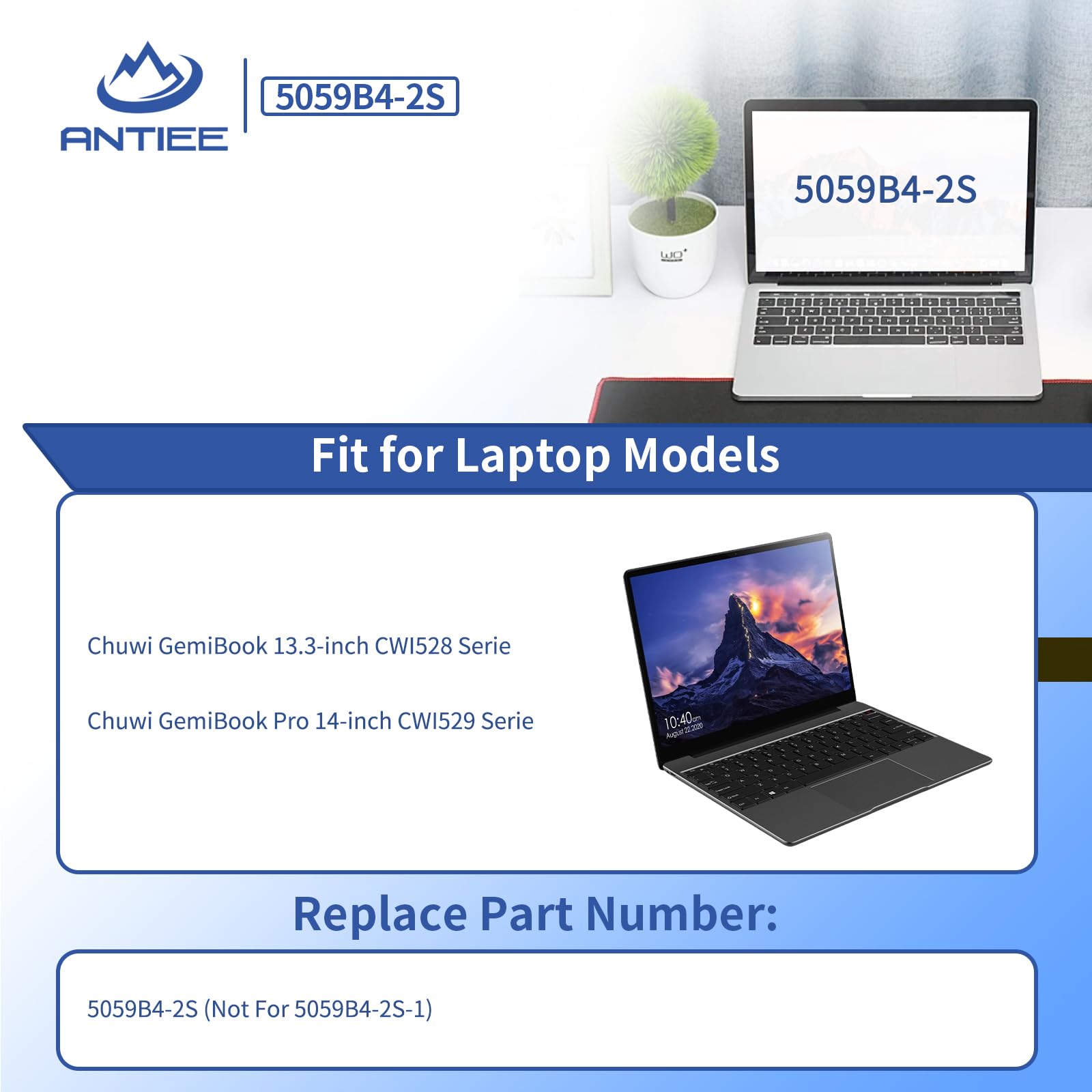 ANTIEE 5059B4-2S Laptop Batteria per Chuwi GemiBook Pro 14-inch CWI529