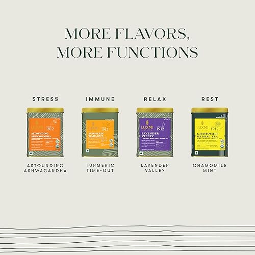 Miniatura 9 de Luxmi Estates Chai Adda-Bari - Lata de 100 gm  Masala Chai  Té negro orgánico certificado