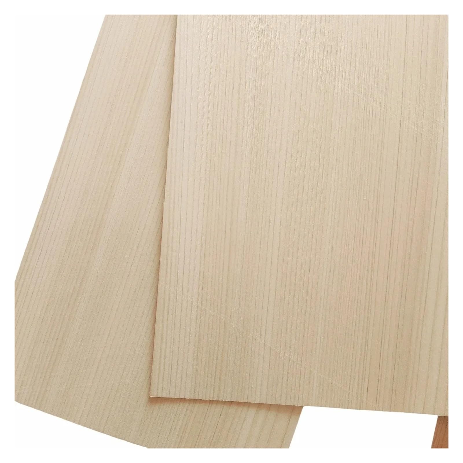 Carving Wood 0,5 mm/0,8 mm/1 mm, arkusz forniru z naturalnego drewna cyprysowego Hinoki, 2 sztuki, 17 cm × 28 cm, łatwe do samodzielnego wykonania, do tenisa stołowego, obróbki drewna, patyczki (1 mm)