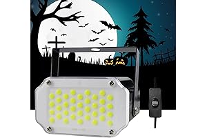 AQOOL Halloween Strobe Light, Super Bright Alien Bees Lighting with Sound Activated,...
