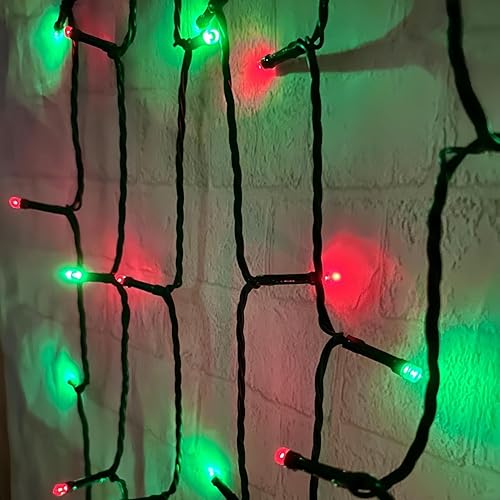 Miniatura 10 de Guirnalda de luces de Navidad de 200 luces LED que cambian de color de 82 pies con control remoto, temporizador y función de memoria, 9 modos de