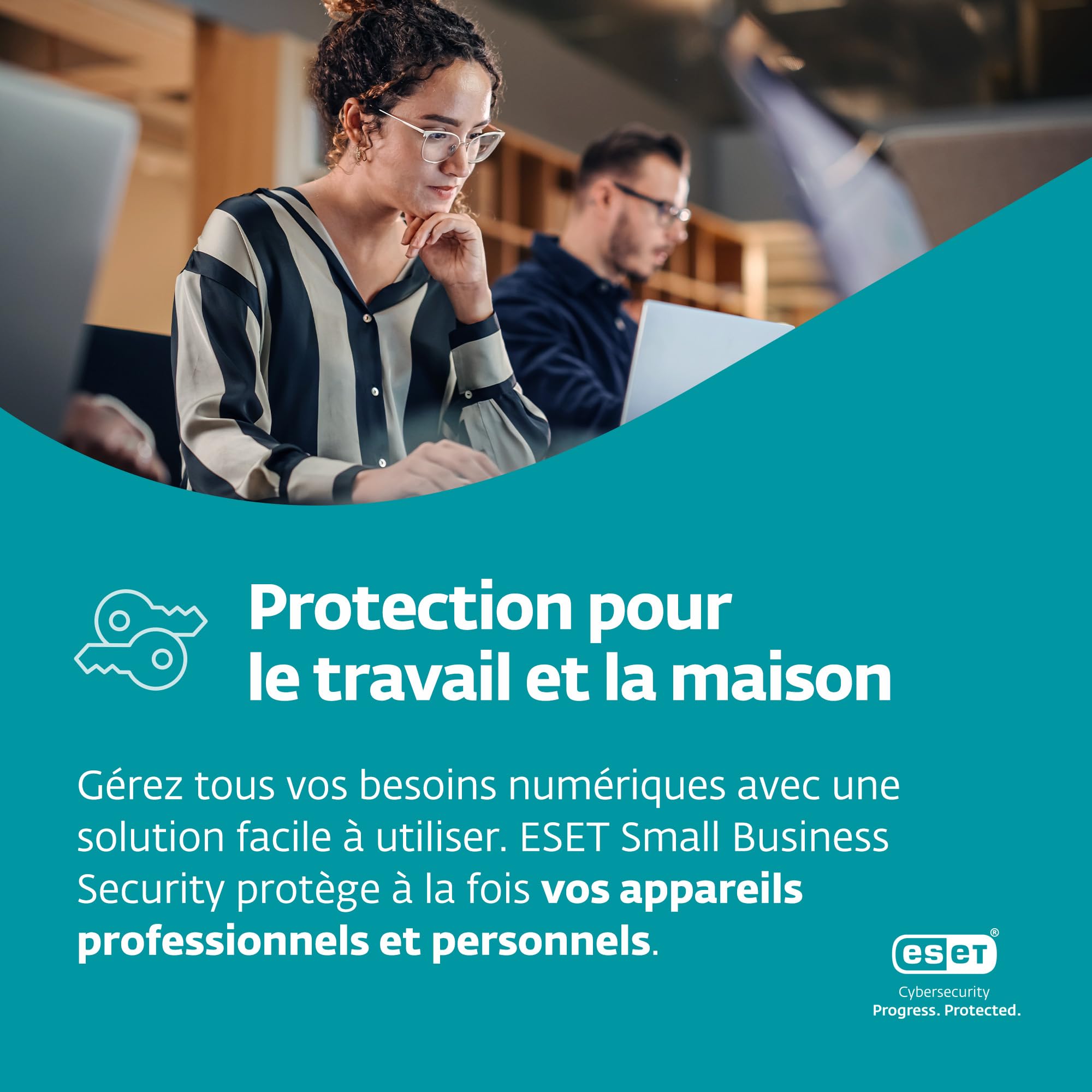 ESET Small Business Security | 10 appareils | 1 an | Antivirus, Banque sécurisée, Ransomware Remediation, VPN, Secure Data, Protection des serveurs | Clé d'activation par e-mail