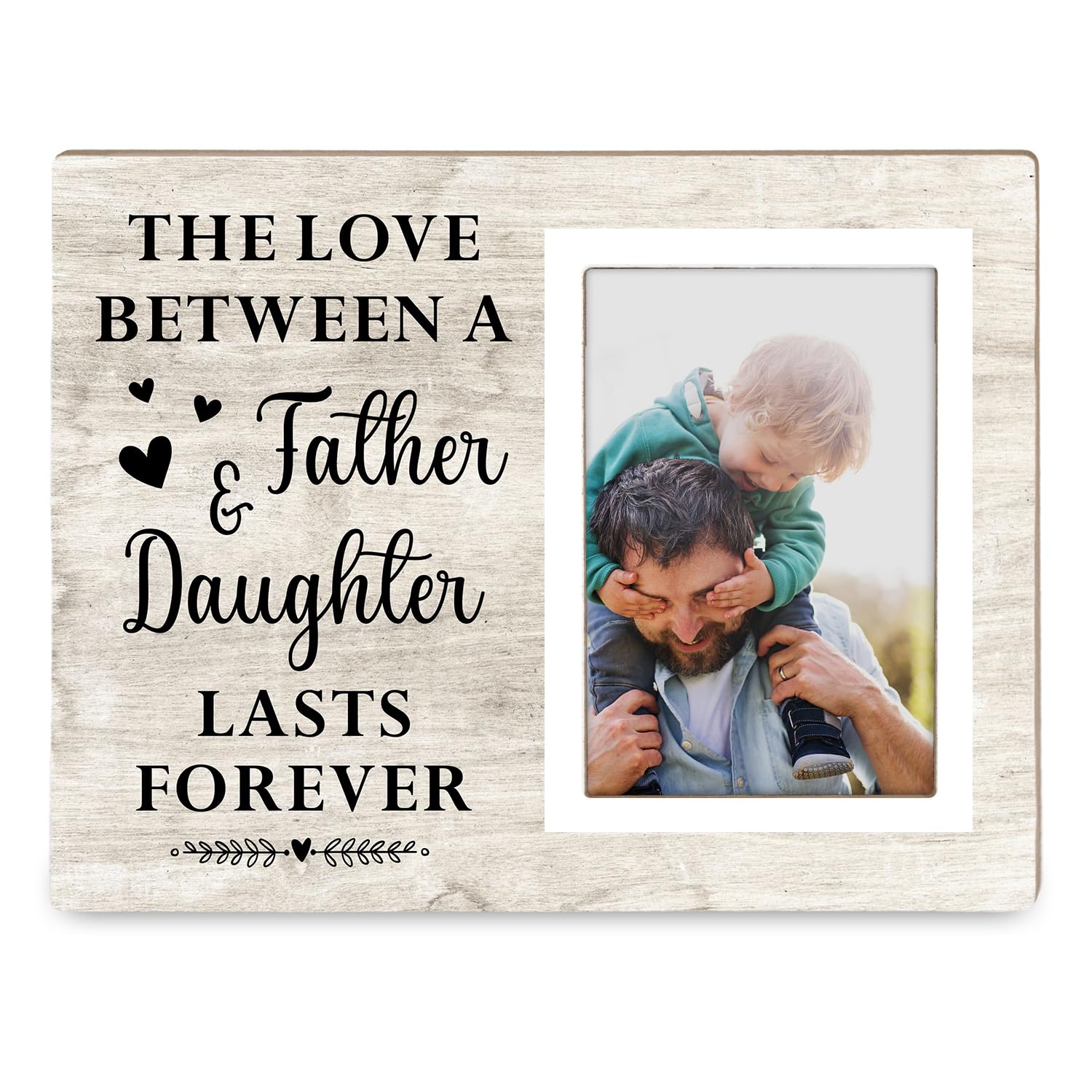 Itsoly Dad Gifts from Daughter, The Love Between A Father and Daughter Lasts Forever Picture Frame, Vintage Picture Frame Daughter Gifts from Dad Birthday Christmas Father's Day12P020
