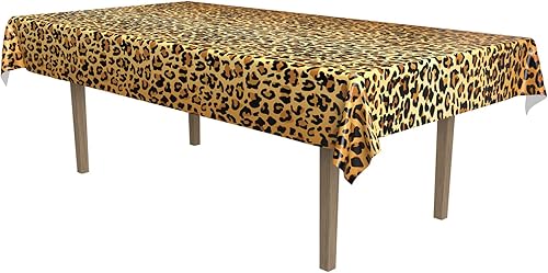 Beistle Mantel con estampado de leopardo