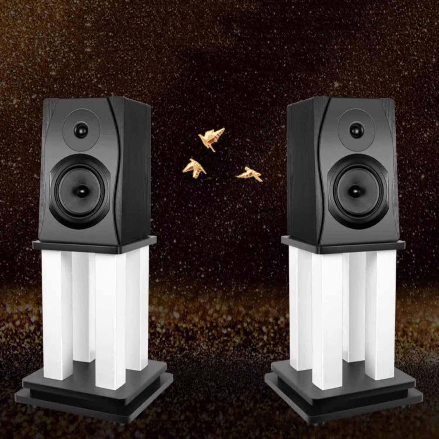 Uchwyt głośnika Stojak głośnikowy podłogowy Głośnik półkowy surround Drewniany stojak audio Studio