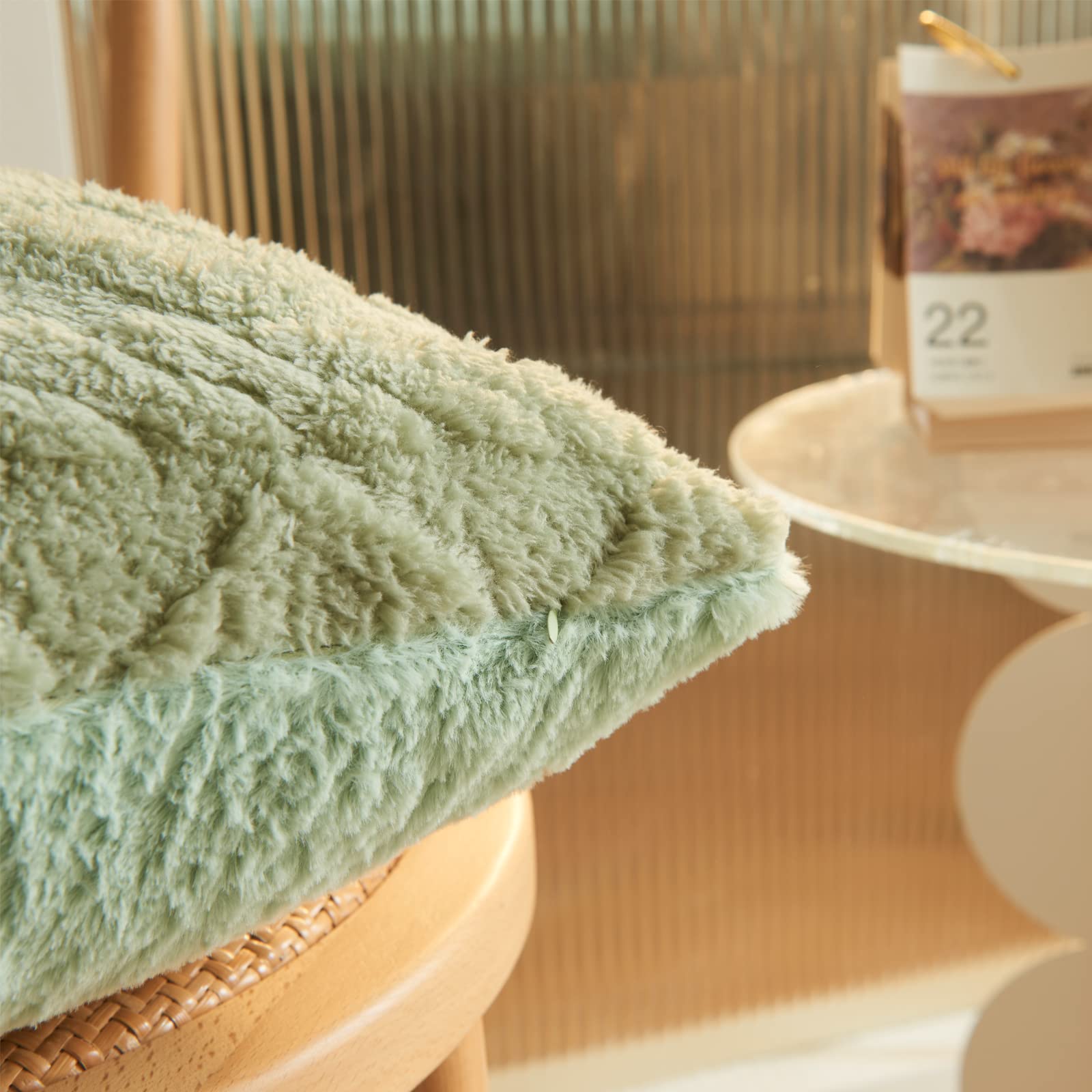 30x50 cm 45x45 cm Fodere per cuscini in pelliccia sintetica Peluche Decorativo Federa per cuscino per divano Federa morbida Arancione Saga Verde Rosa Crema  15