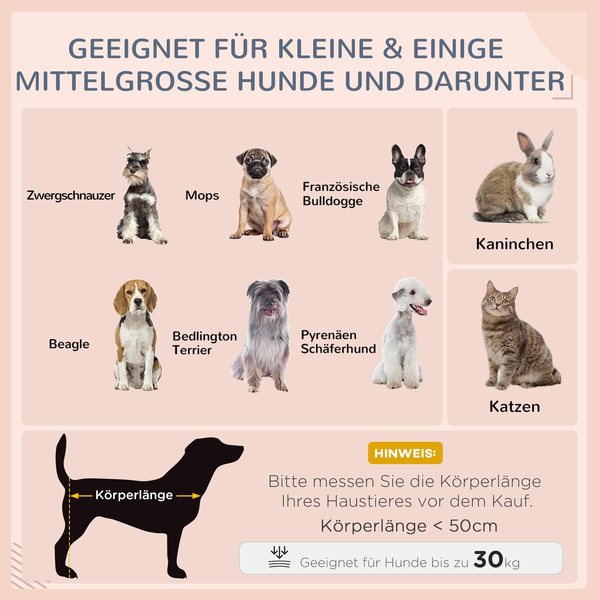 PawHut Rattan Hundeliege Outdoor mit Dach 69 x 98 x 70 cm Kaffee-Braun | Erhöhtes Hundebett, Kühlende Haustierliege mit Metallrahmen, Abnehmbare Kissen, für Kleine und Mittelgroße Hunde