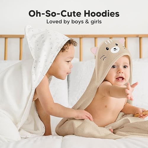 Miniatura 7 de KeaBabies Toalla de bebé con capucha para recién nacido, viscosa derivada de bambú, toallas de baño grandes con capucha para niños, niñas, niños