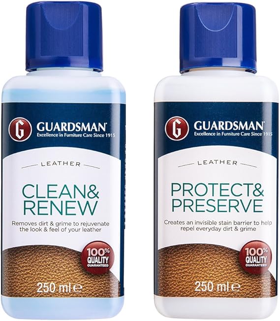 Guardsman Leather Care Kit Leather Cleaner for Couch or car Seats etc
