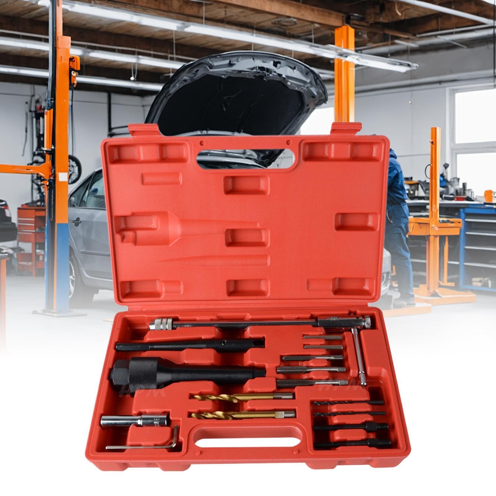 Set di Prese per Motori 16 Pezzi Precisione di Adattamento e Presa Sicura | Utensile per Rimozione Spine Motore in Officina per Meccanici, Tecnici, Professionisti, Garage e Officine Domestiche