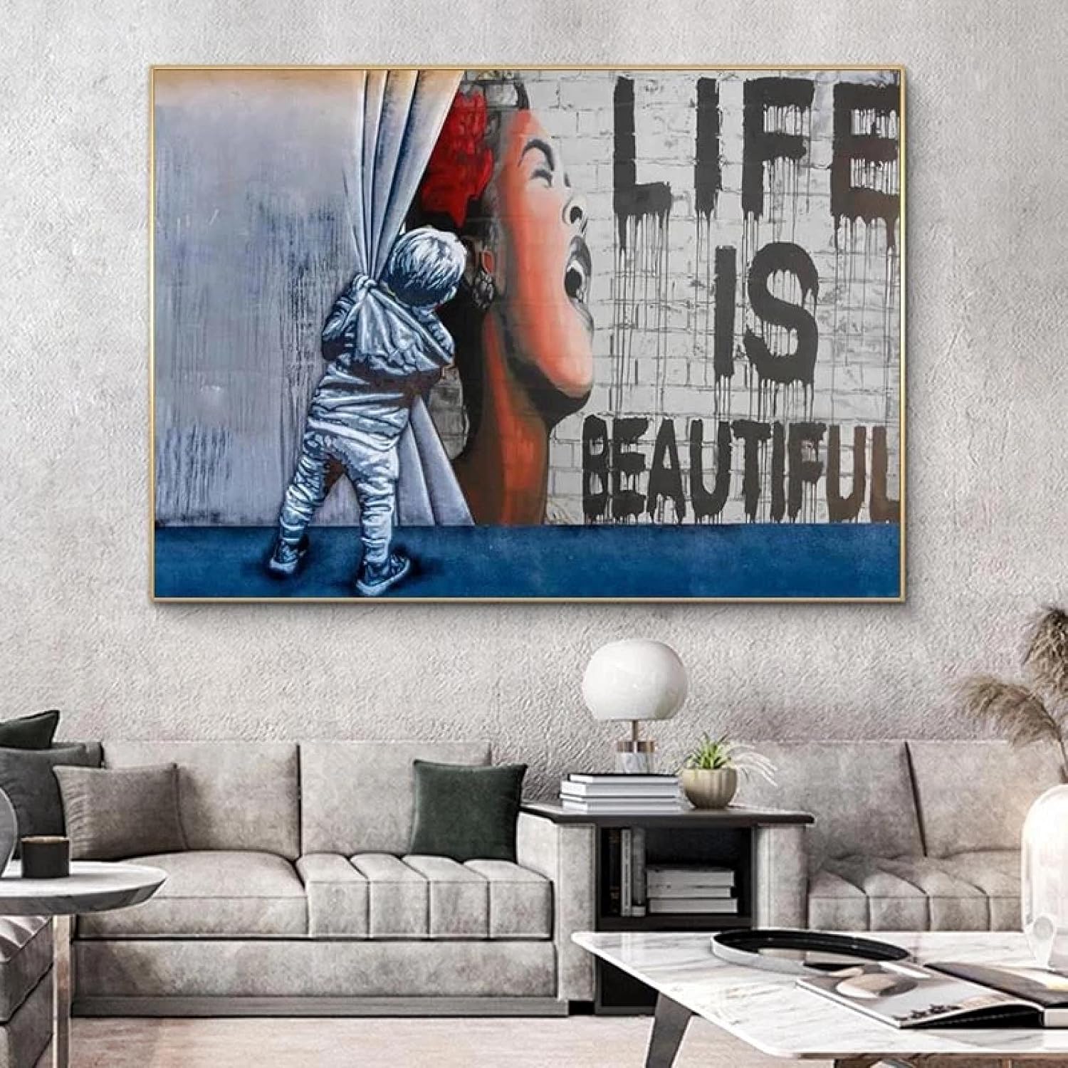 Amazon.co.jp ライフイズビューティフルボーイカーテンがストリートウォールアートを発表ライフイズビューティフルグラフィティバンク