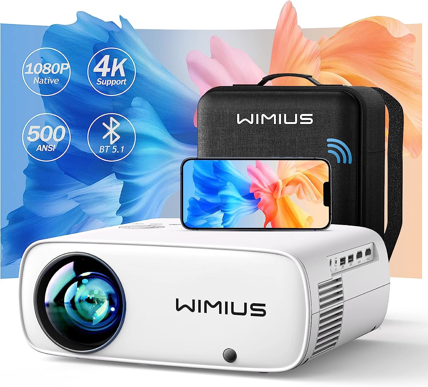 Amazon.co.jp: WiMiUS s26プロジェクター小型 高輝度600ANSIルーメン 