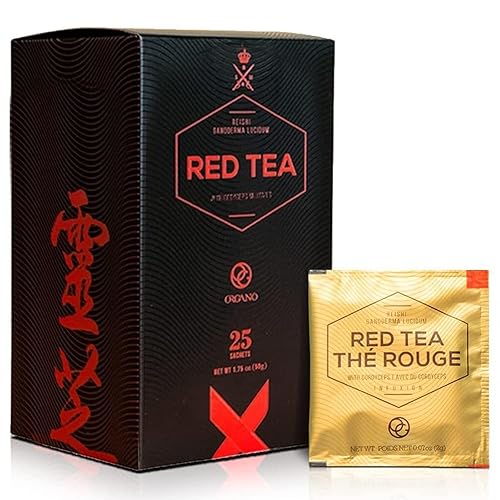 ORGANO Té rojo - Antioxidante, orgánico con aminoácidos - Alivio del estrés Ideal para corazón y cerebro vigorosos - Apoya el sistema inmunológico -