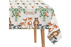 Woodland Baby Shower Tablecloths - 3-Pack