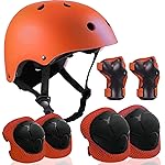 Adjustable Helmet for Ages 5-16 Kids Toddler Boys Girls Youth,Protective Gear with Elbow Knee Wrist Pads for Multi-Sports Skateboarding Bike Riding Scooter Inline skatings Longboard Roller Skate