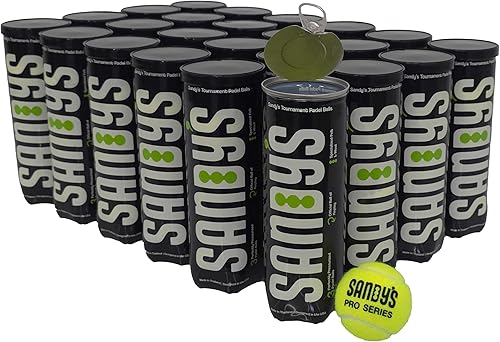 Sandy's Padel Balls – Torneo Pro Series – 24 latas (72 bolas) – Alto rendimiento, duraderas, optimizadas para canchas de arena