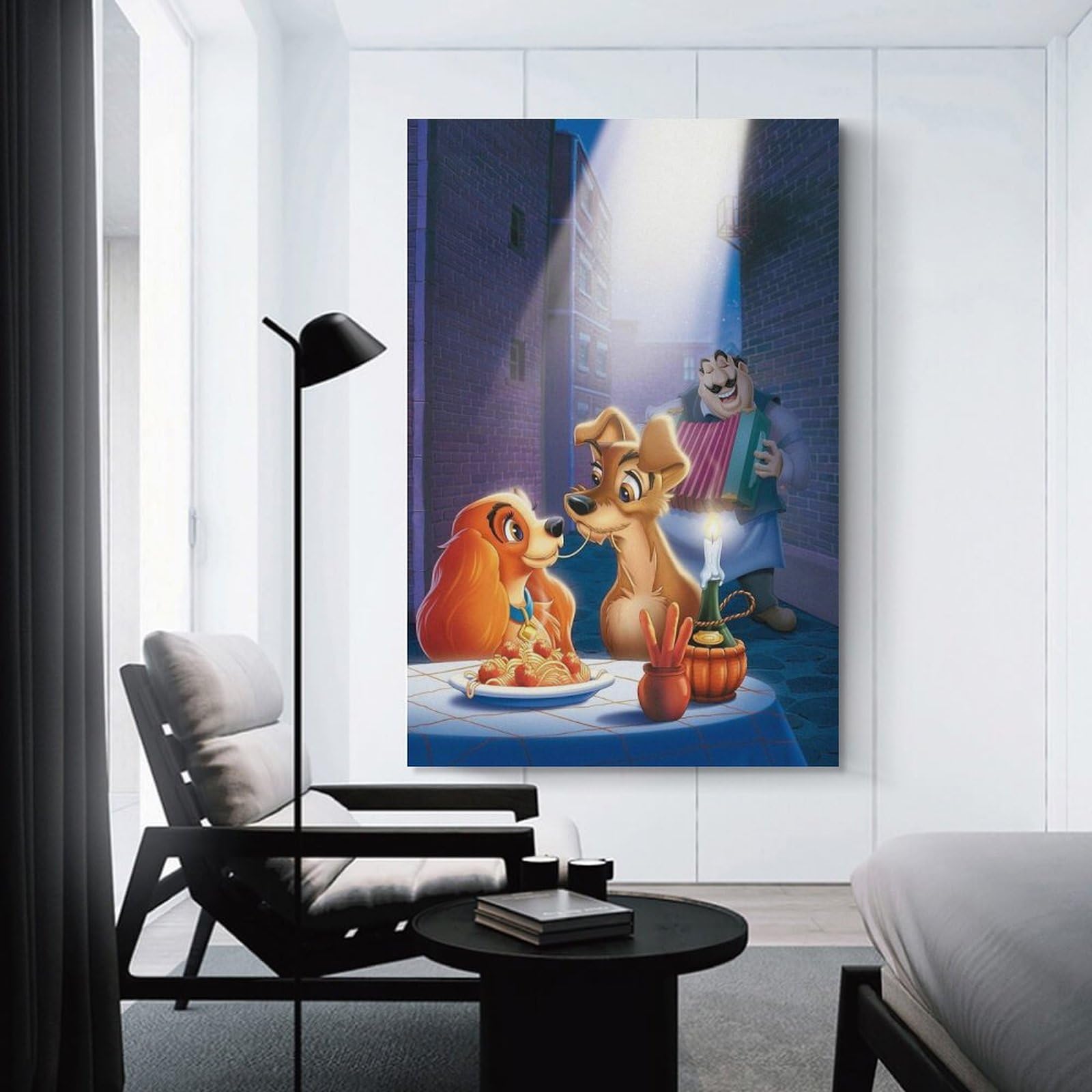 Amazon.co.jp: わんわん物語 アートポスター 飾り絵 かわいい