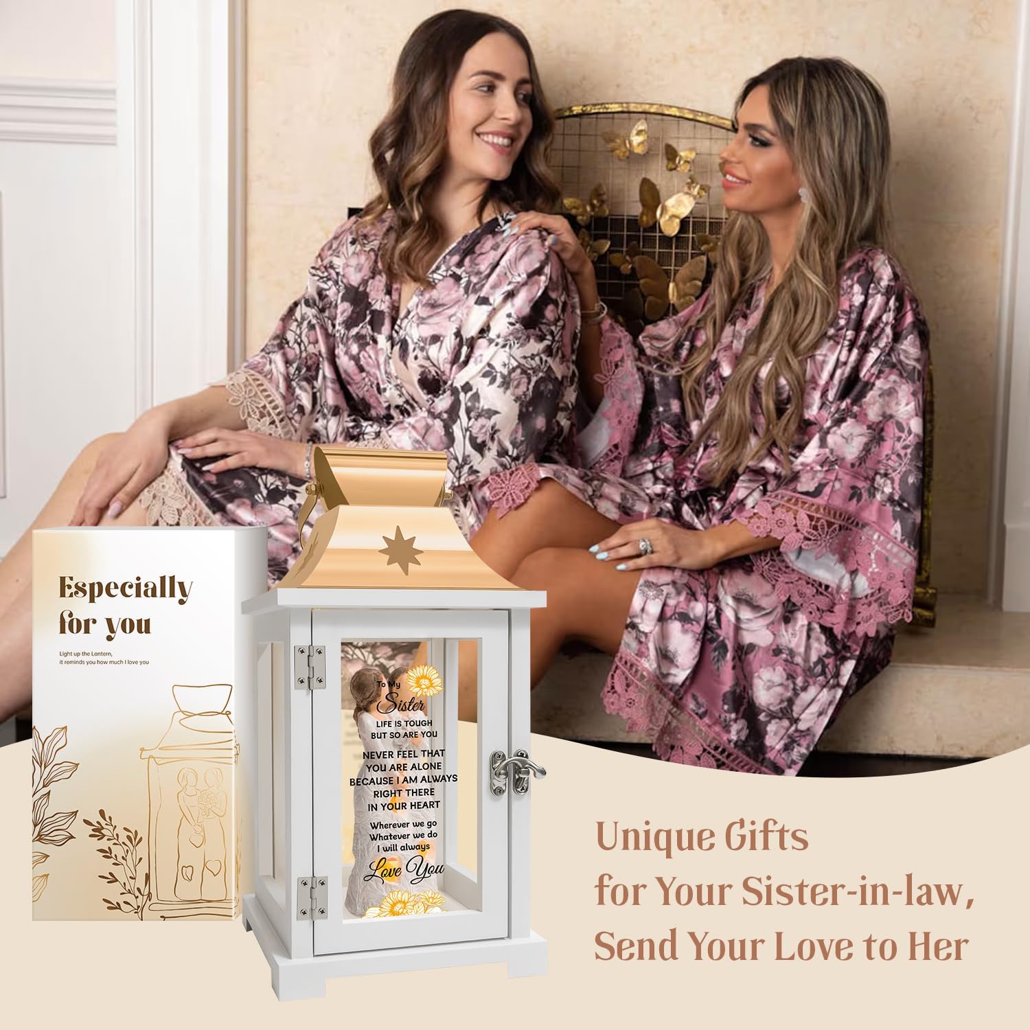 Homazing Sister Gifts Lantern - Unique Sister Gift Ideas for Mothers Day, Christmas, Thanksgiving - Image 3
