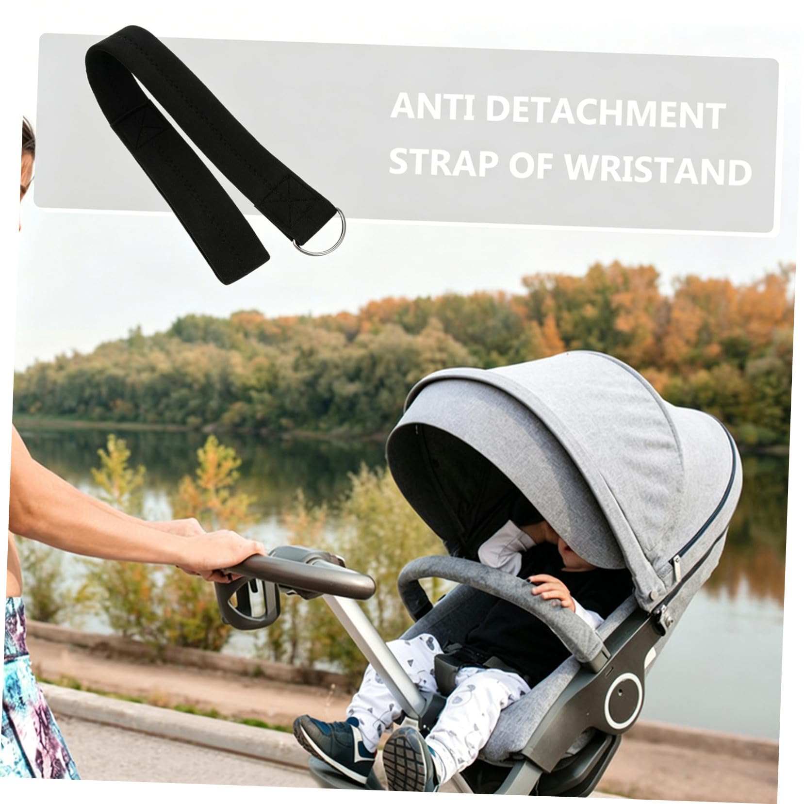 Bracelet de Sécurité pour Poussette Néoprène Antidérapant Sangle Poignet pour Poussette et Chariot de Chute pour Garçon Fille