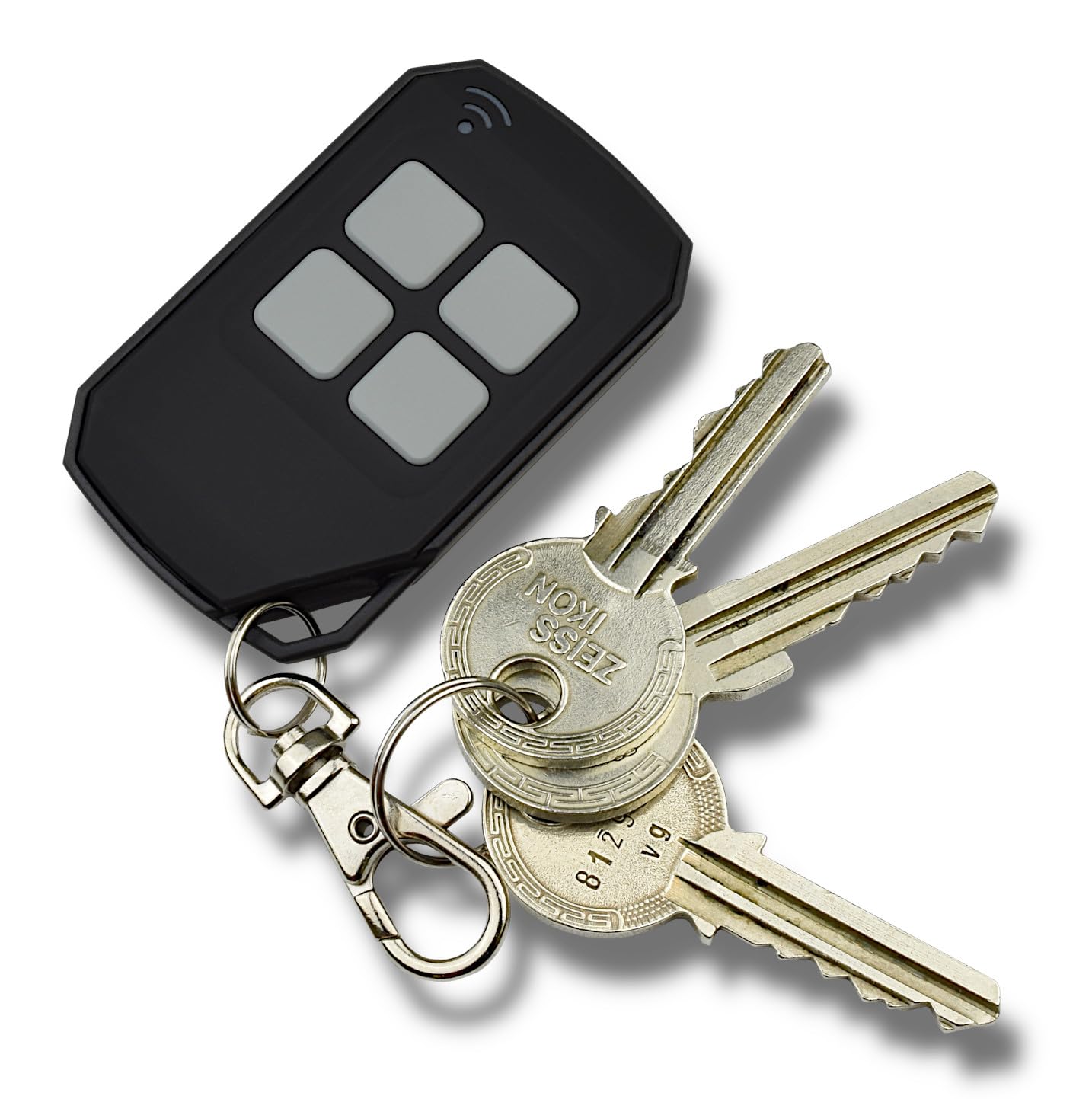 SCHARTEC® Lot de 5 récepteurs radio universels pour motorisation de porte de garage - 433 MHz - Avec 5 émetteurs manuels - Pour entraînement de portail, porte de garage