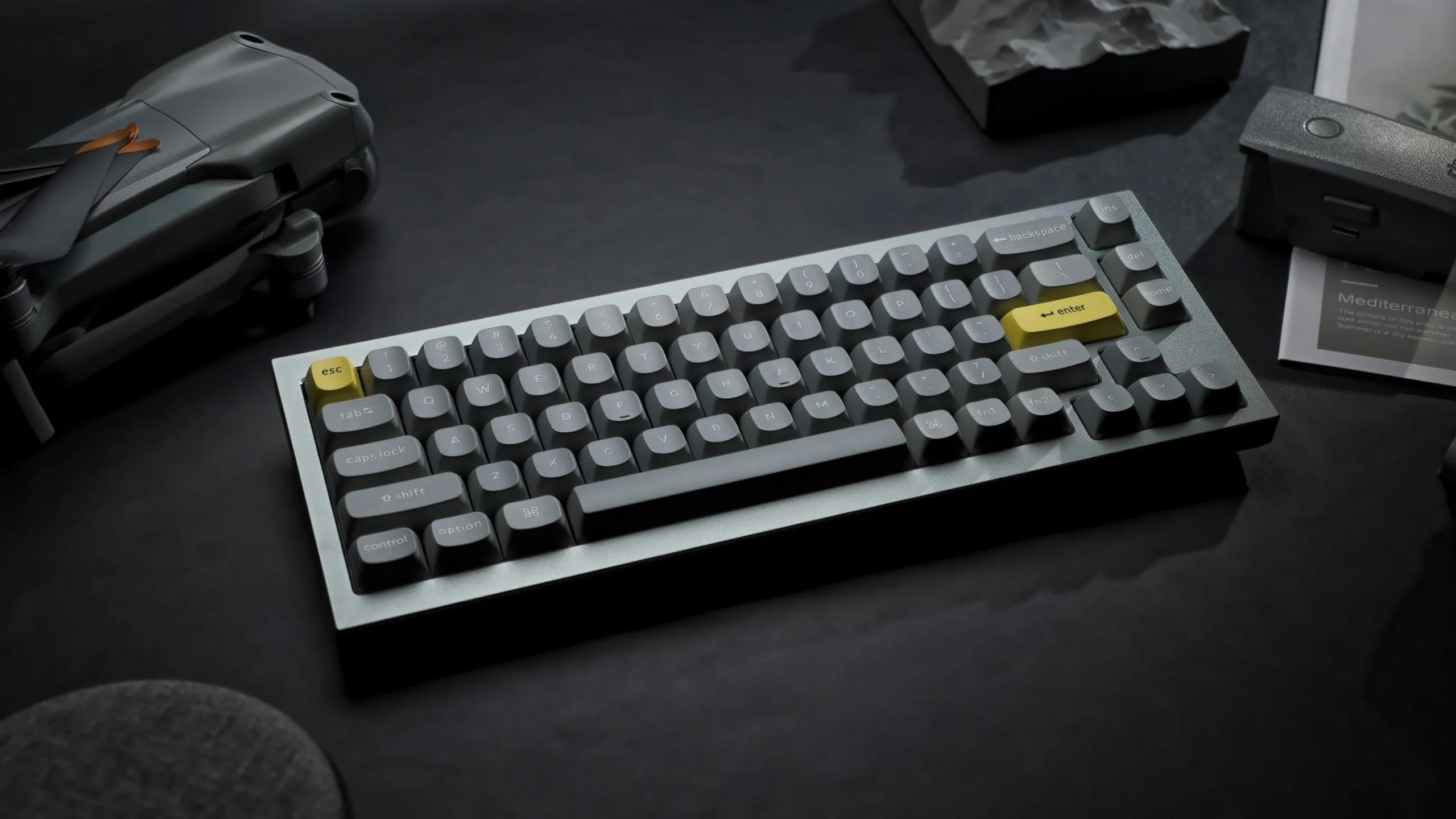 keychron Q2 シルバーグレー Keychron Q2 Hot-swappable Wired Mechanical Keyboard with RGB LED