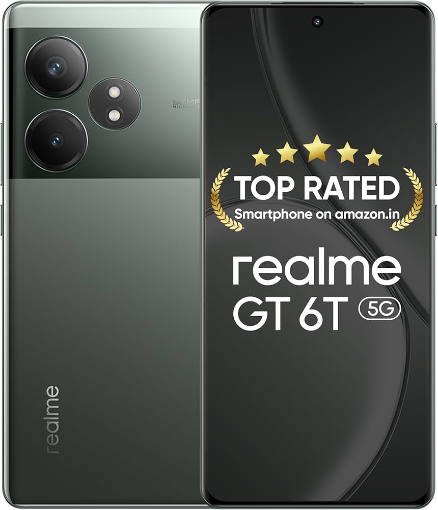 realme GT 6T 5G (Razor Green,8GB RAM+256GB Storage) | India's 1st