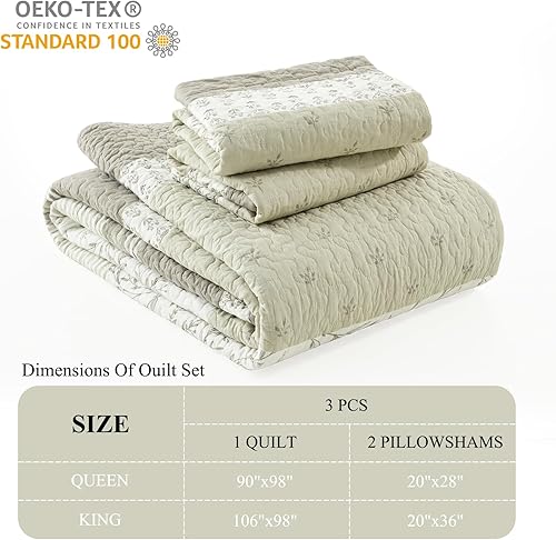 Miniatura 4 de DDUOXIN Edredón 100% algodón, tamaño Queen, moderno a rayas con 2 fundas de almohada, juego de ropa de cama reversible ligero para todas las