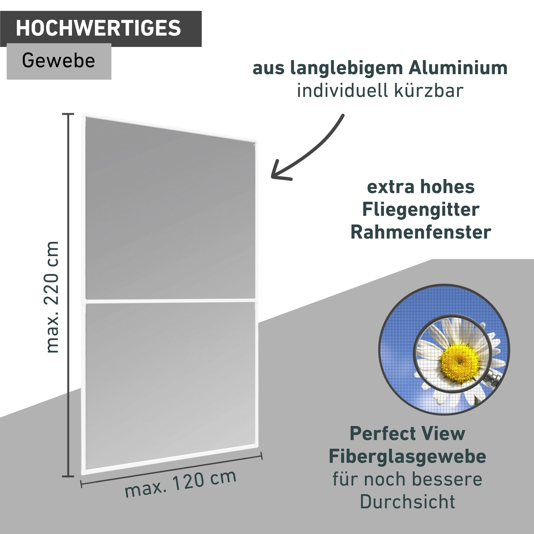 IS Expert Rahmen Fenster 120x220cm W.