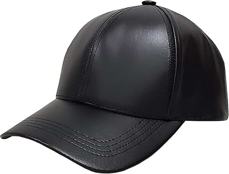 Emstate Cowhide Leather Unisex Adjustable Baseball Cap Made