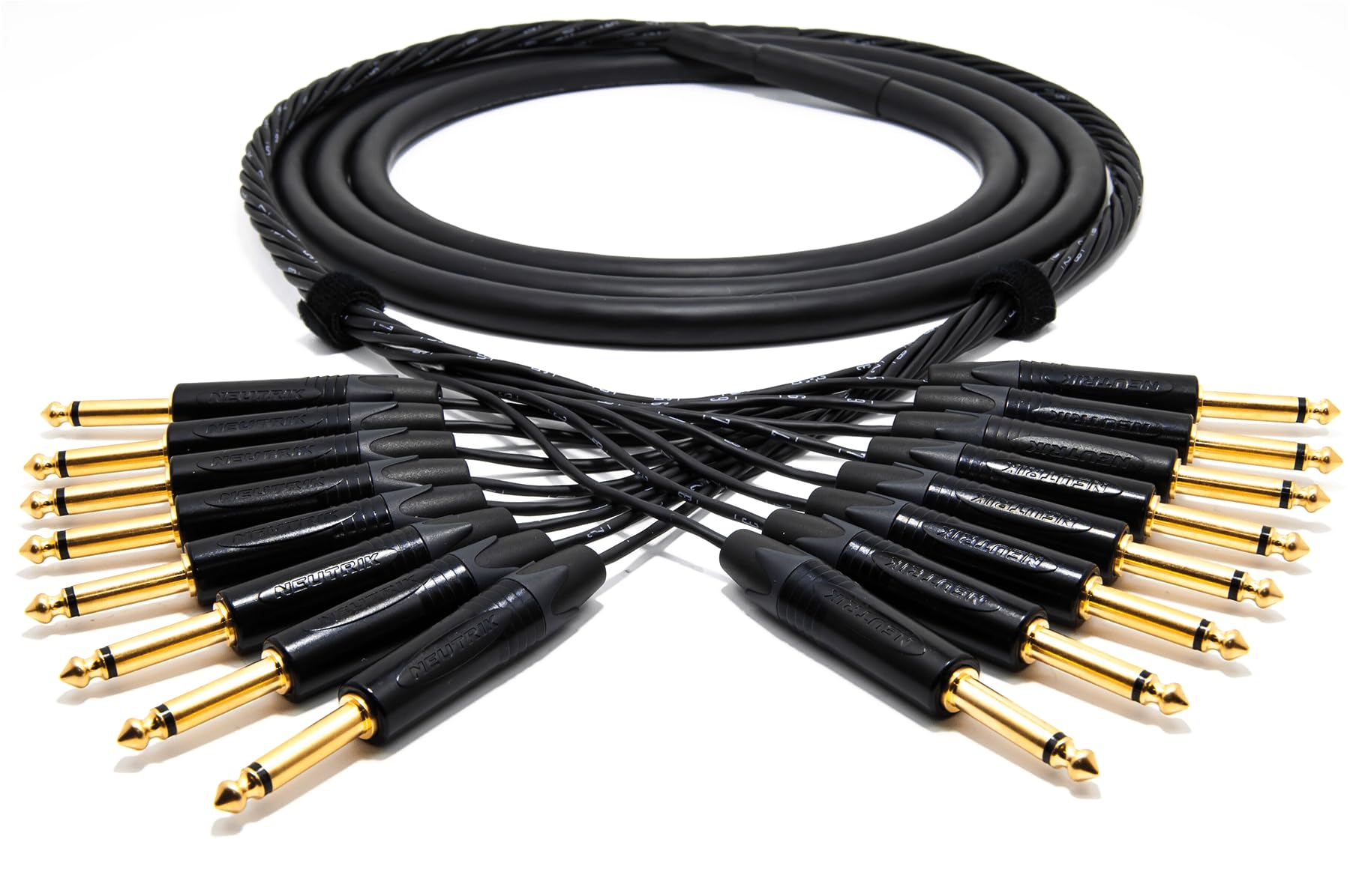 enoaudio Mogami 2932 8 Multipaire Câble analogique studio asymétrique | Neutrik Gold 6,3mm TS | HiFi - 2,0 m