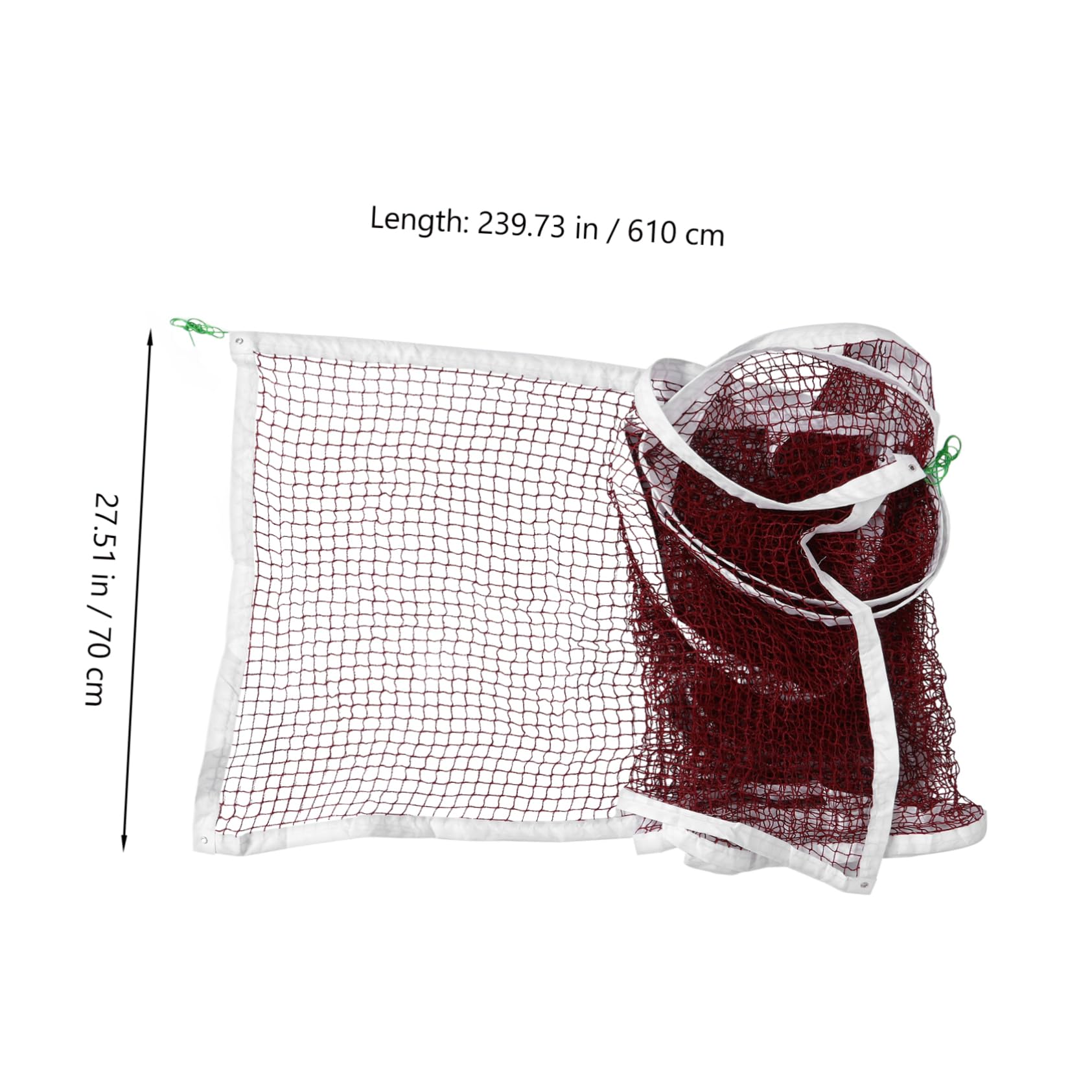 Garneck All-Purpose Badminton Net Portable Indoor/Outdoor Compact Standard Size Polyester Material Easy to Assemble