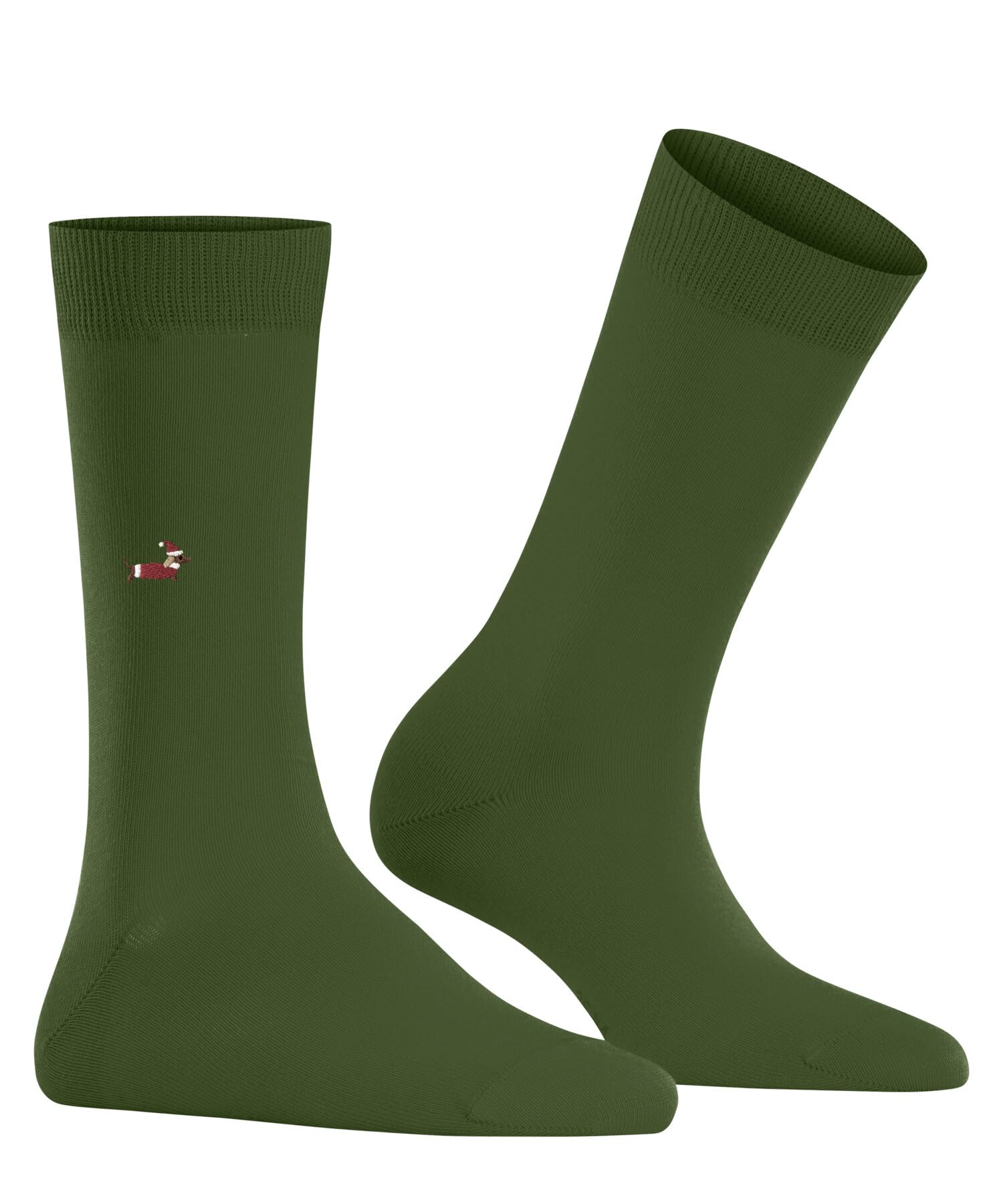 Burlington Women's Lady W So Cotton Patterned 1 Pair Socks, Green Fir 7656 Brit Style, 3.5-7