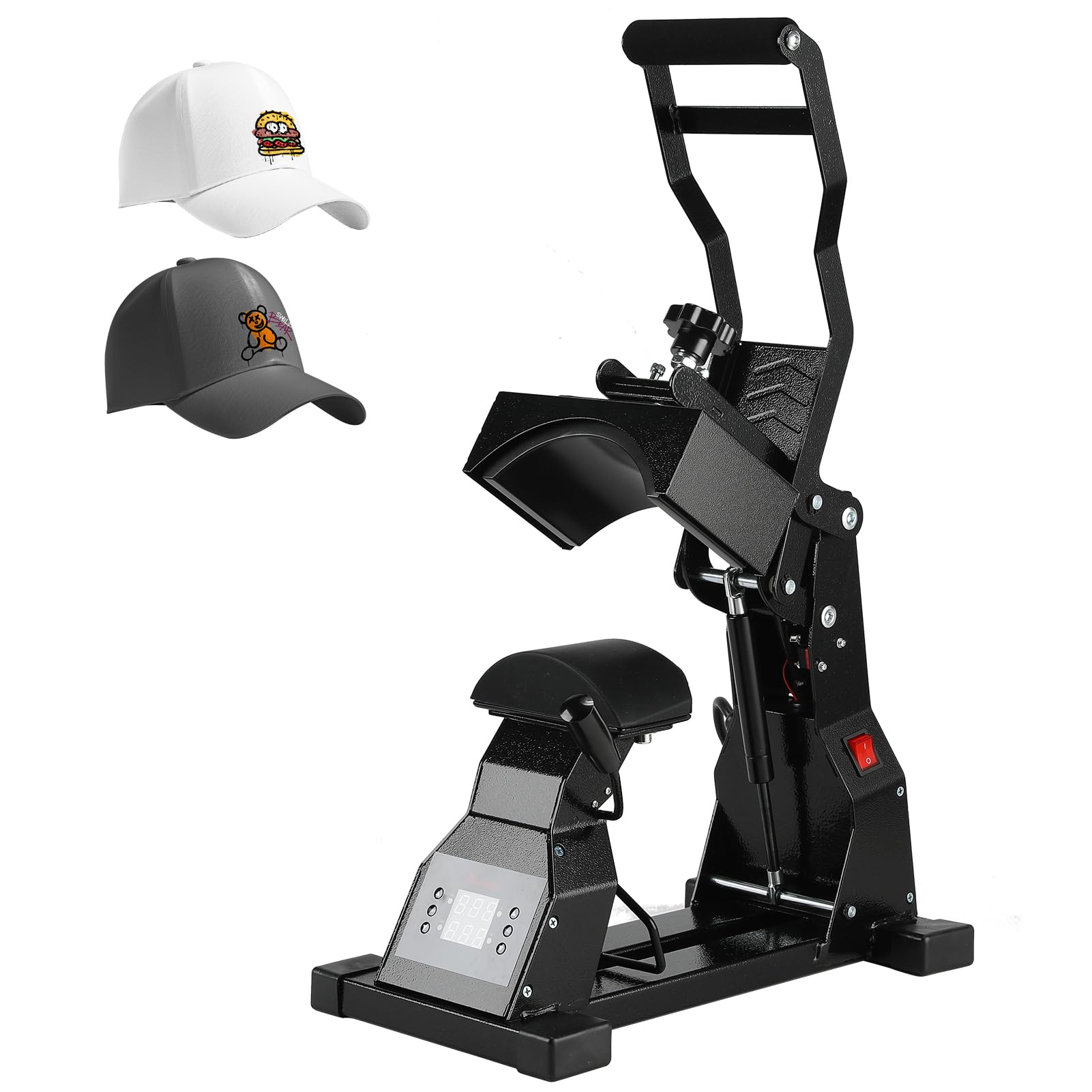 Máquina de prensado térmico para gorras PowerPress con 2 placas intercambiables negras
