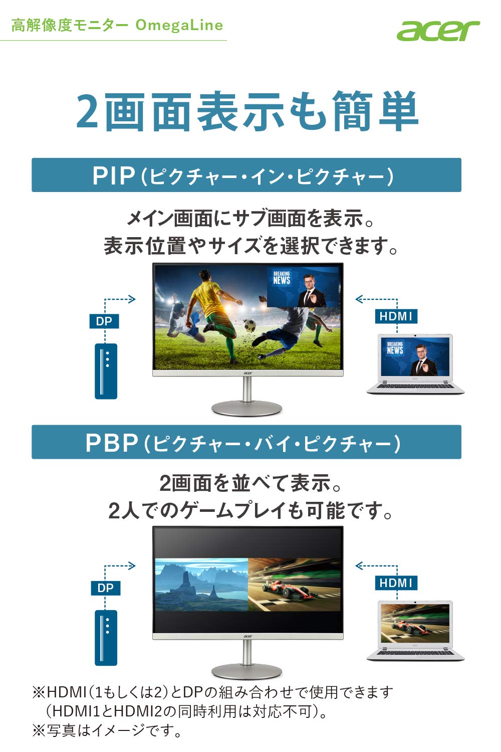 Amazon.co.jp: Acer モニター OmegaLine CB272Usmiiprx 27インチ IPS 