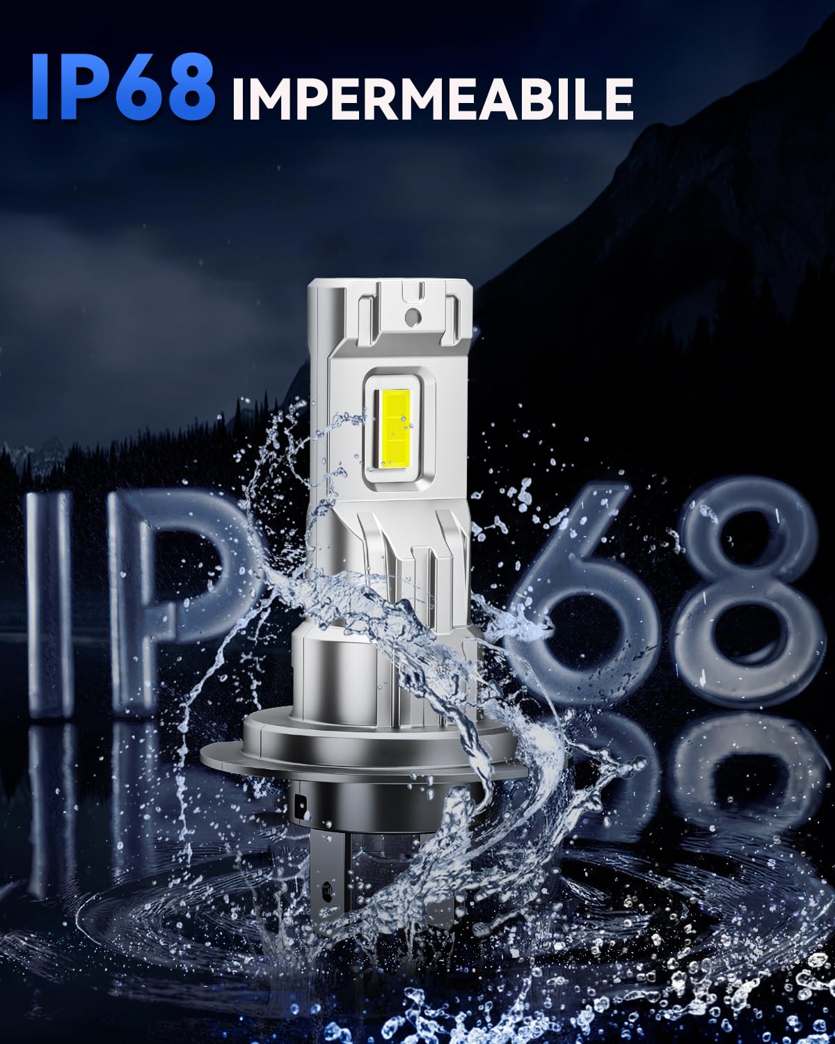 SUPAREE Lampadina H7 Led Lampadine LED H7 per Auto h7 LED Canbus 32000LM 6500K 12V 800% Luminoso Abbagliante e Anabbagliante per Fari Auto 1:1 Plug and Play (2 Pezzi)