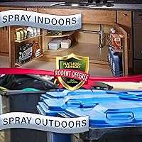 Vista 5 de Natural Armor Repelente de menta para ratones/ratas y roedores. Spray natural para uso en interiores y exteriores, escudo contra roedores - 128 fl
