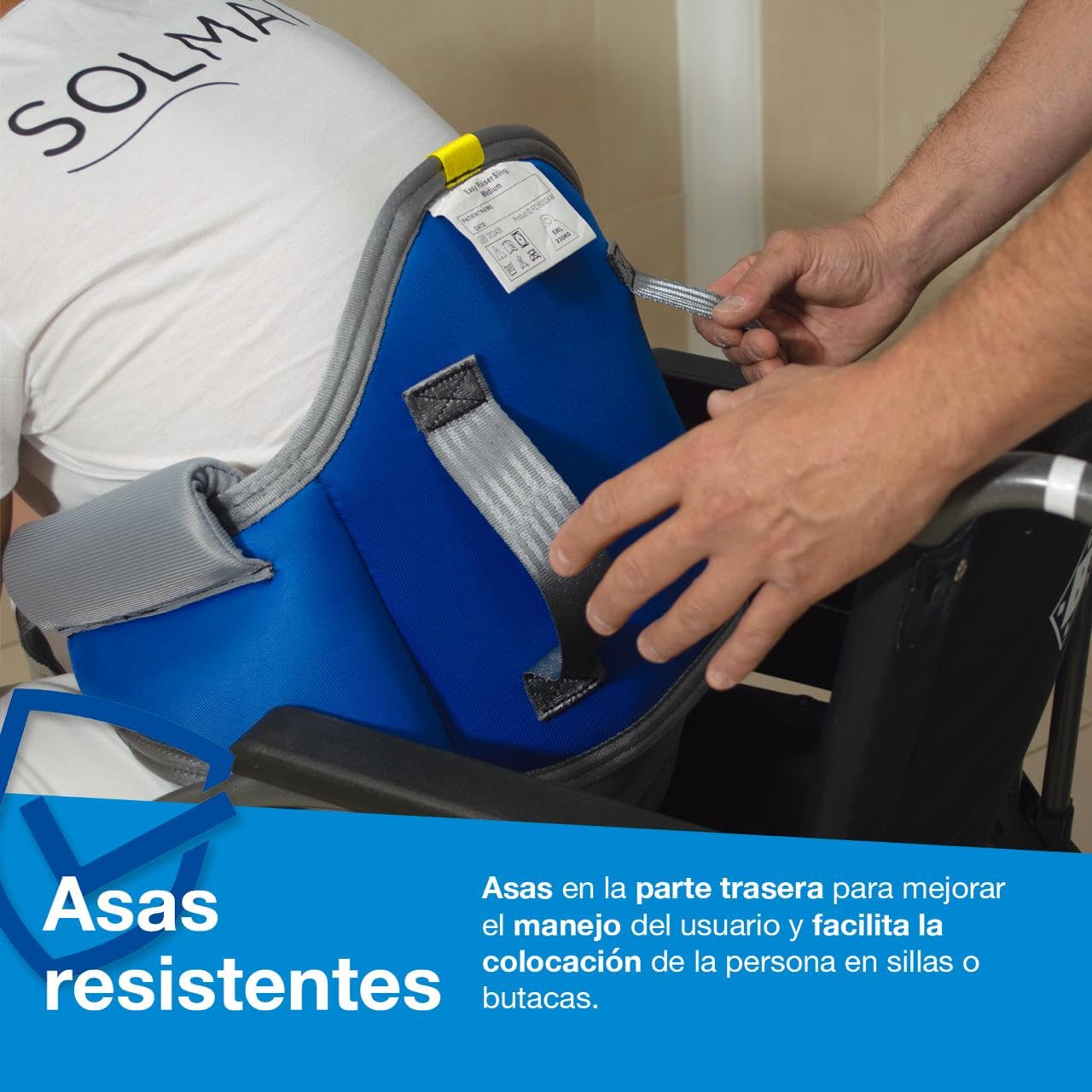 Genérico Arnes Bipedestación TALLA S, Arnes personas bipedestacion, Solmats, Arnes Solmats grúa bipedestación, Arnes grúa Solmats. TALLA S 230 kg