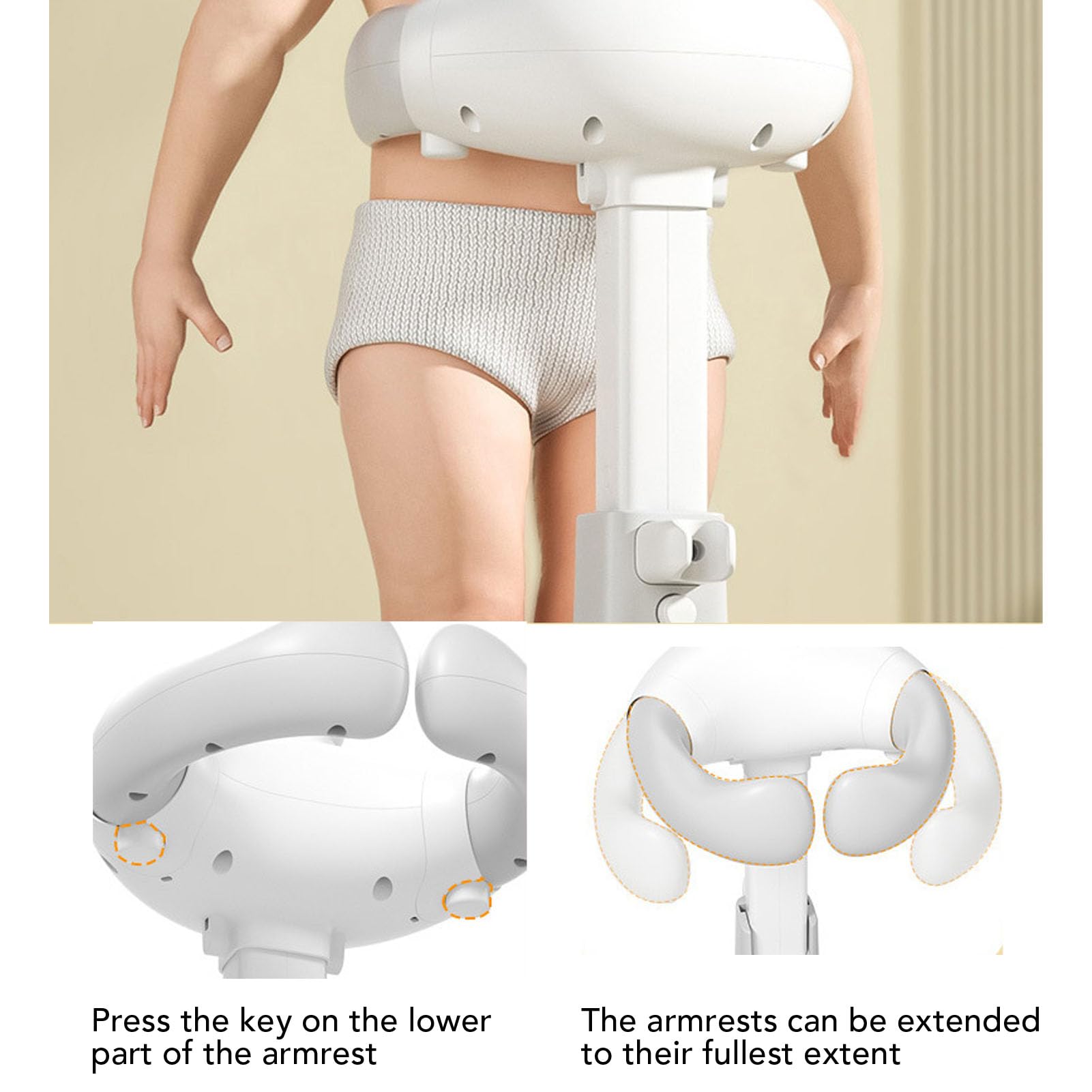 Soporte para Ducha de bebé, Diseño Innovador, Toallero de Baño Antideslizante para Niños Pequeños, Soporte de Ducha Multifuncional para el Cuidado Diario, Material PP (Gris blanco)