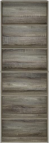 Miniatura 6 de Furinno Jaya Simply Home Librería abierta de 6 niveles, roble francés