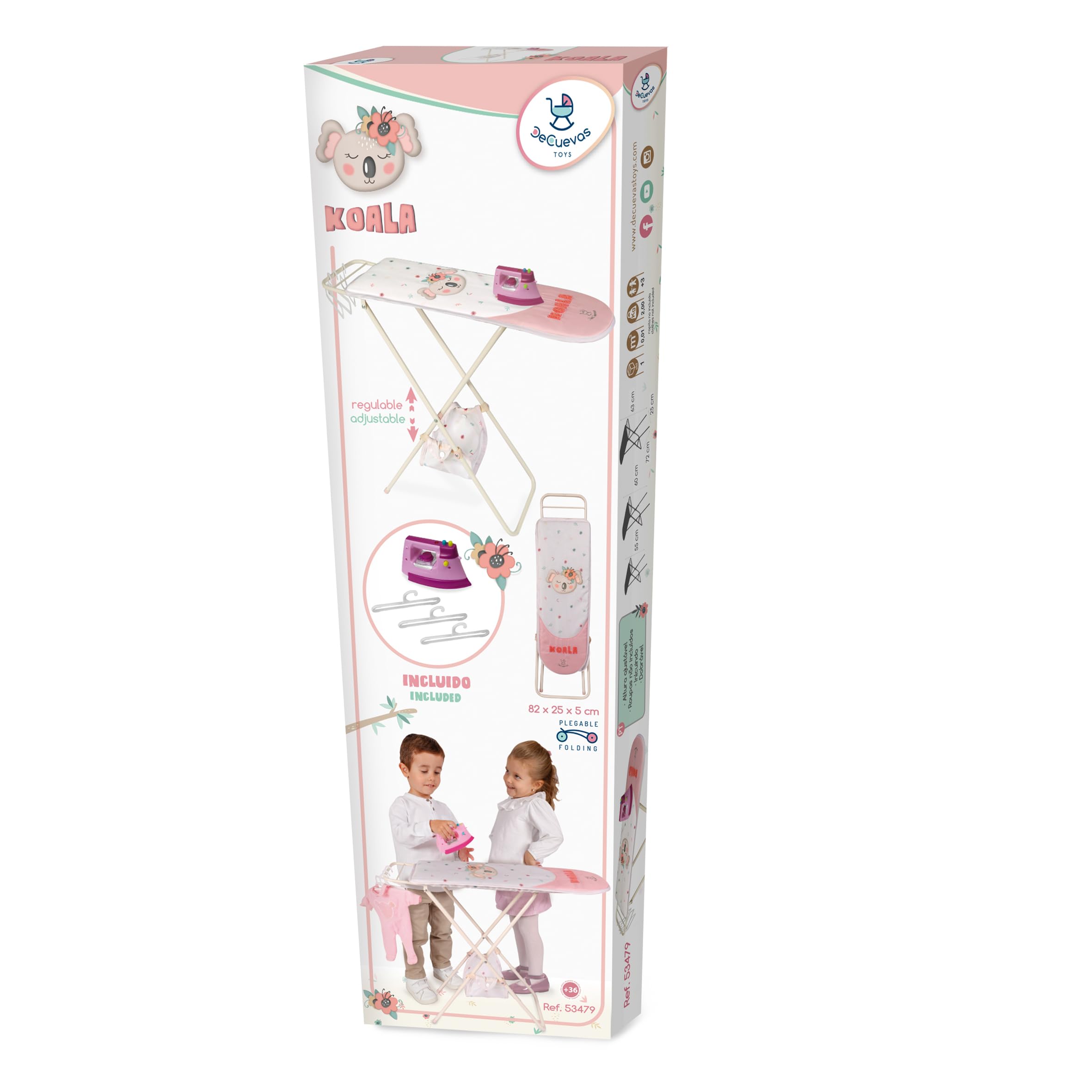 Planchador Plegable con Plancha y Perchas