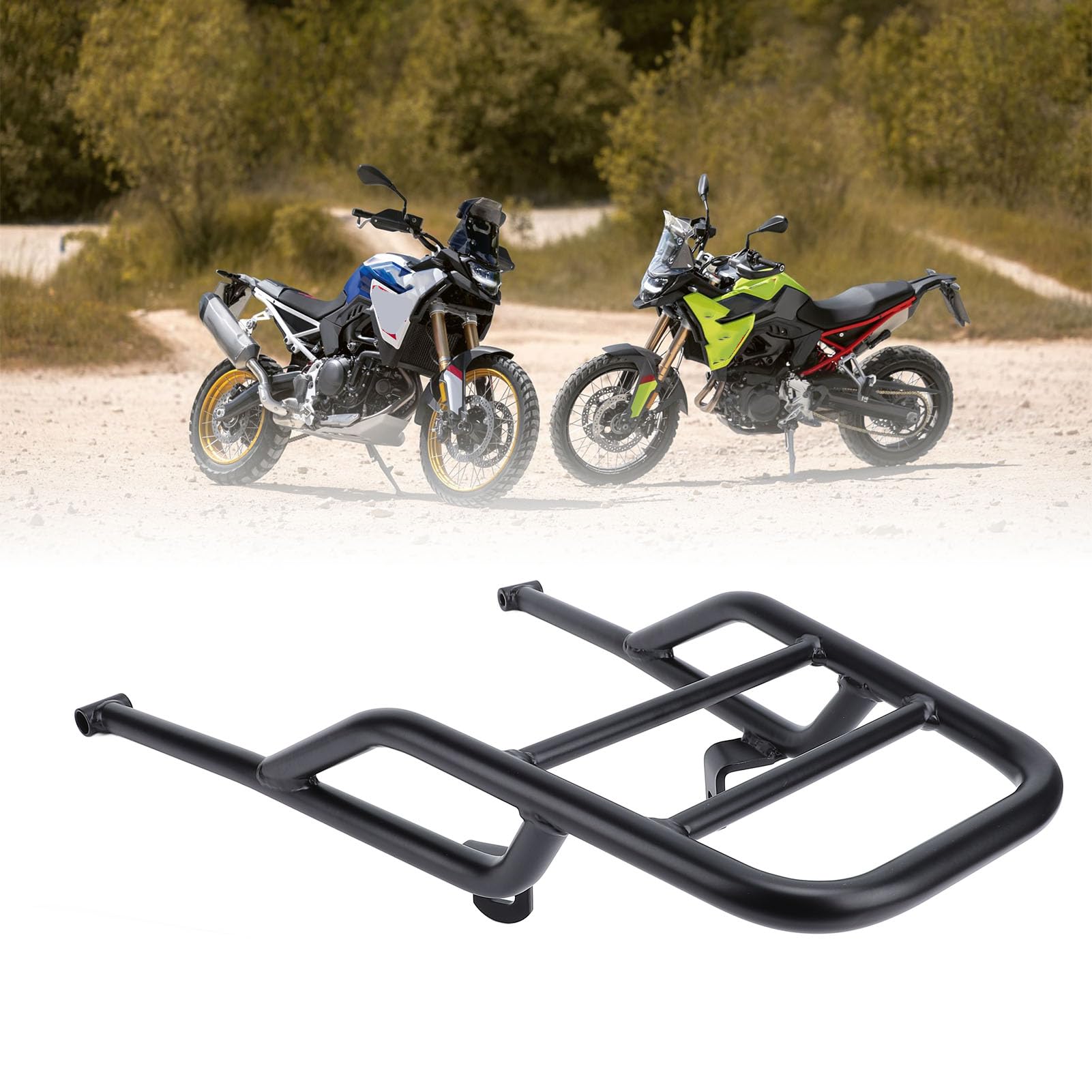 Aramox Portaequipajes Trasero Universal Resistente con Tubo de Hierro de 18 Mm para Motocicletas F900GS 2023-2025