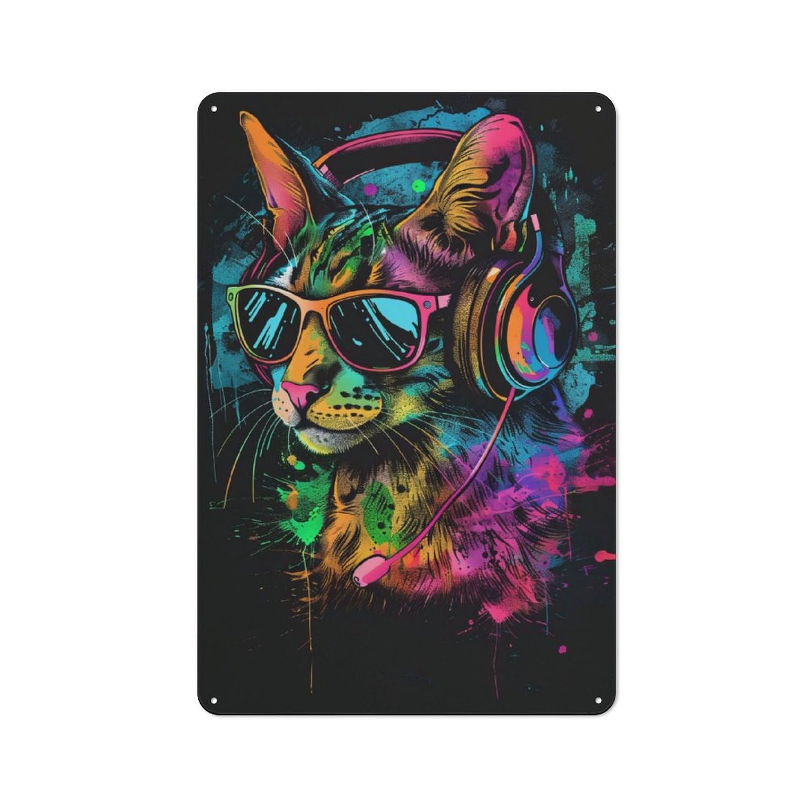 Nostalgic Decorative Tin Plaque 30x20cm Featuring Fossa Colorful, Classic Pub Decor for Cafe, Pub, Workshop Or Home Bar