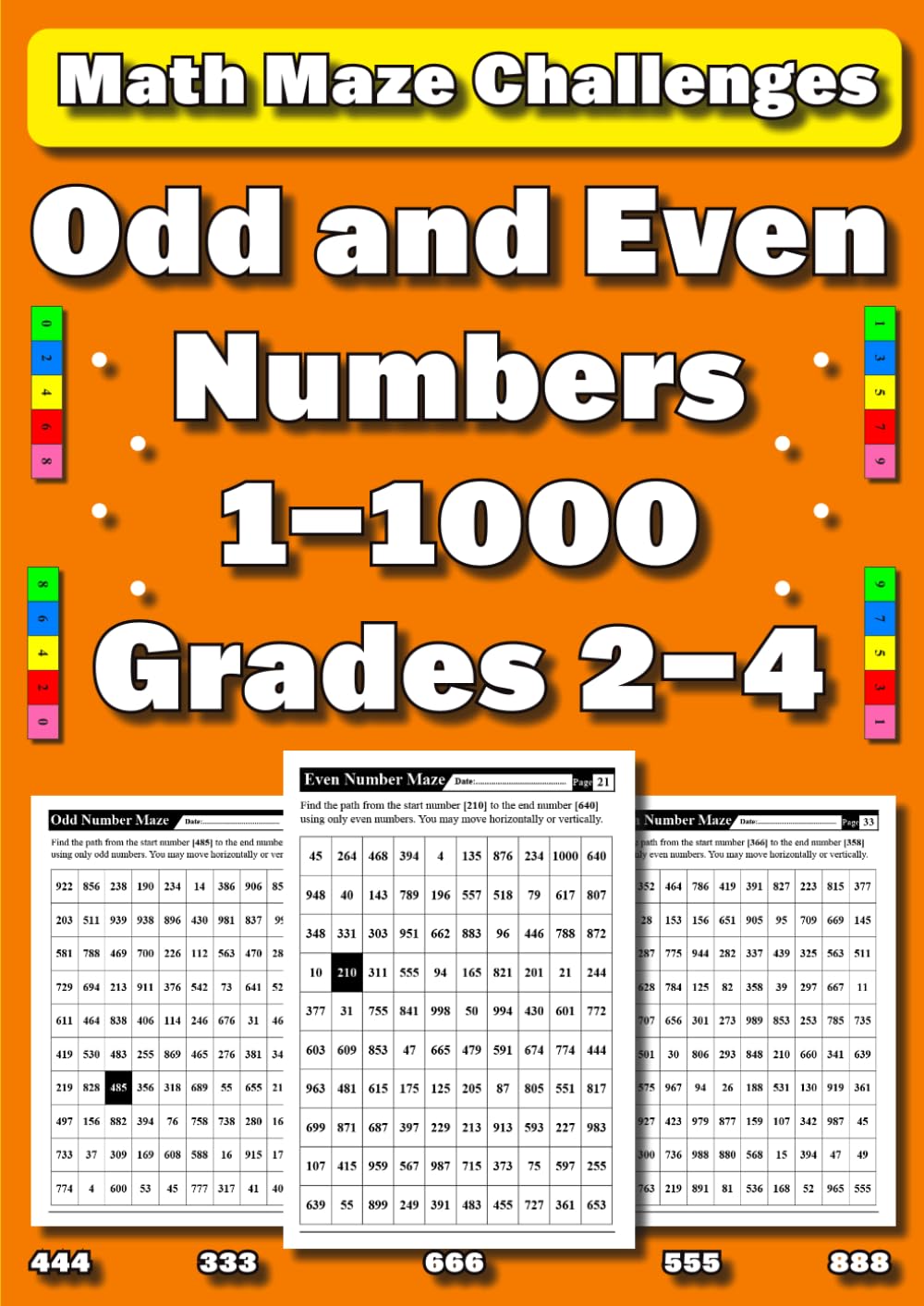 Math Maze Challenges: Odd and Even Numbers 1–1000 | Grades 2–4